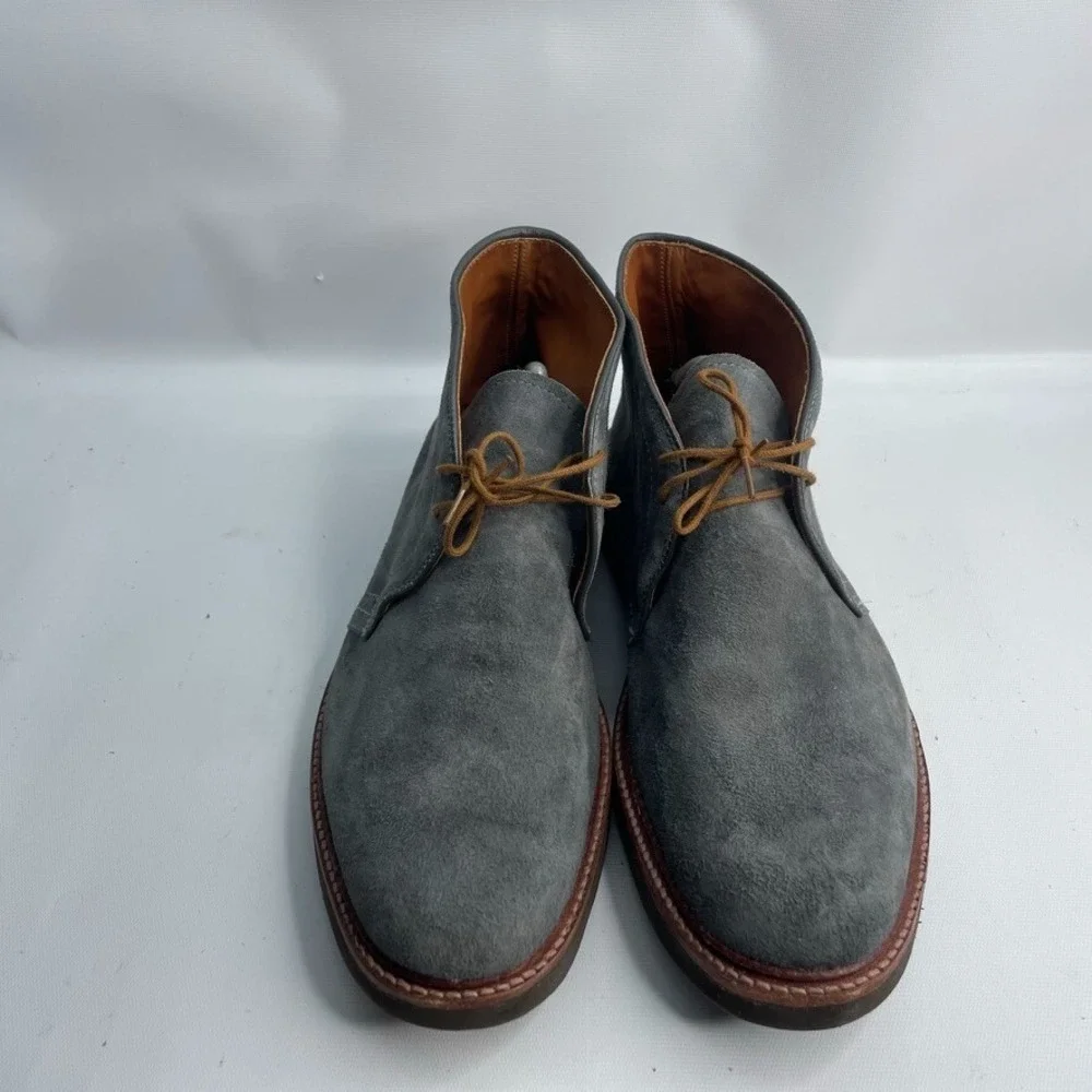 Men's Alden New England 1592L‎ Chukka Boot (Lead Gray Suede) 12 C/3